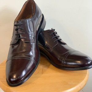 Bostonian Calhoun Limit Burgundy Leather Cap Toe Oxford Shoes